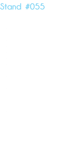 Stand #055 Custom 12x6 en esquina. Cuenta con piso de madera laminado sobre tarima. Altura 6 metros. Bodega 2x2 Logo routeado Imágenes retro iluminadas impresión de todos los gráficos. Iluminación e instalación eléctrica. Área para exhibición. Mobiliario Counter con zona de guarda y chapasierra Puentes iluminados. 